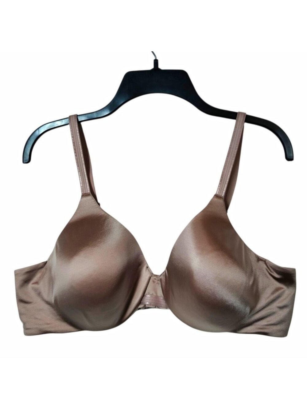 Bali 38B Underwire Bra Dark Taupe Brown Padded Molded Cup Full Coverage Smooth